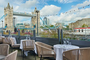 Thames kenarında soğuk havalar bahane!