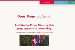 İşçi Partisi’nden ‘404’ uyarısı: Bu sayfa kaybolmuş, tıpkı başbakanımız gibi