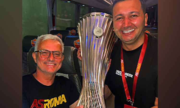 Erensoy, Konferans Ligi finalini, Mourinho’nun özel davetlisi olarak izledi