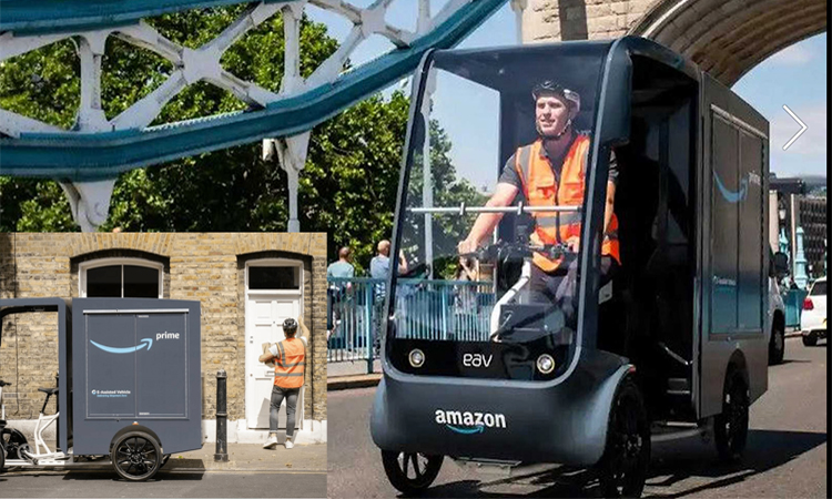 Amazon, Londra’da elektrikli kargo bisikleti filosu kurdu