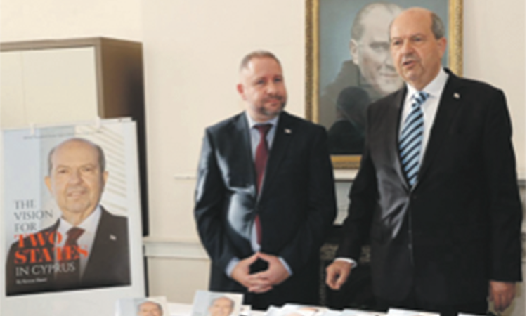 KKTC Cumhurbaşkanı Tatar, ‘The Vision of 2 States in Kıbrıs’ın tanıtımına katıldı