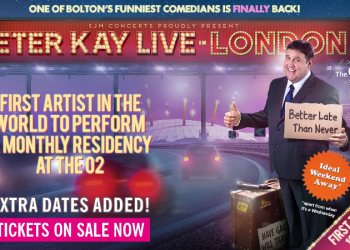 Bolton’un ünlü komedyeni Peter Kay, O2’de; aylık show