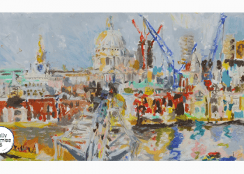 Anna Dickerson’un çizimleriyle, “Londra: Siluet ve Nehir”