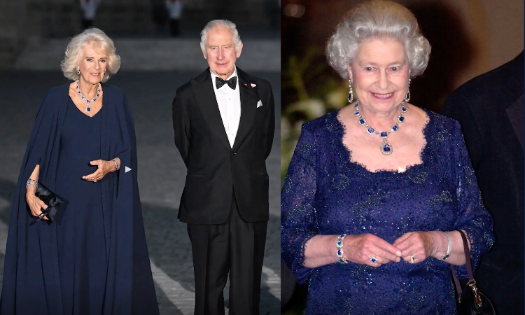 Kraliçe Camilla, Versailles’da Fransız zarafetini kucakladı; Dior