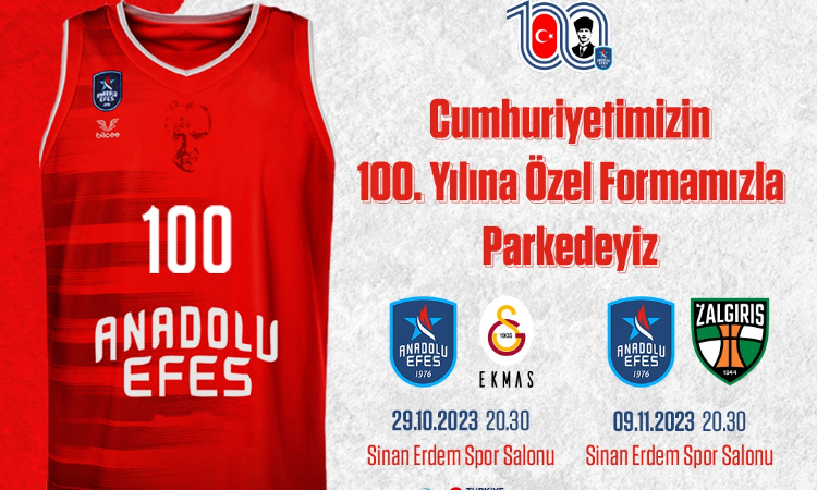 Anadolu Efes’ten Cumhuriyet’in 100. yılı için özel forma