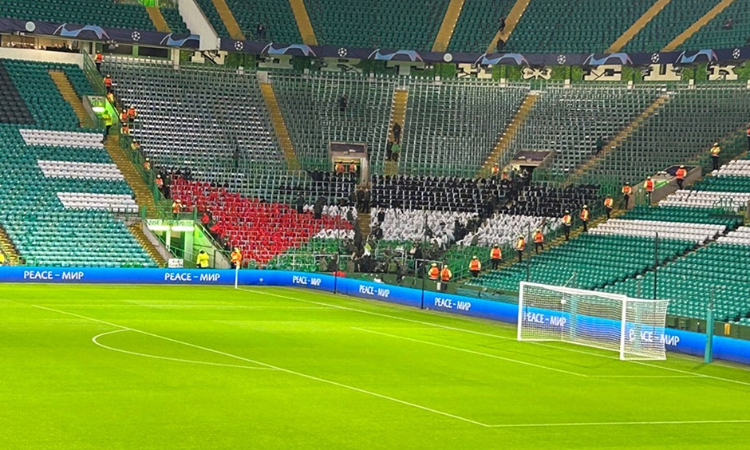 Celtic taraftarları Filistin yasağını dinlemedi