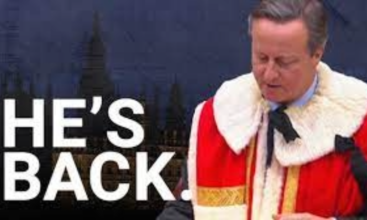 Cameron, , Lordlar Kamarası’nda resmi olarak yaşam boyu üye