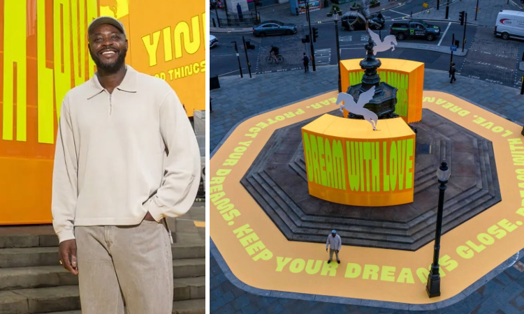 Yinka Ilori MBE’den, Piccadilly Circus’ta ilham veren bir ‘Düş Manzarası’