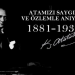 10 Kasım; benim en büyük yasım; Atamızı saygı ve minnetle anıyoruz