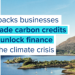UK backs businesses to trade carbon credits and unlock finance