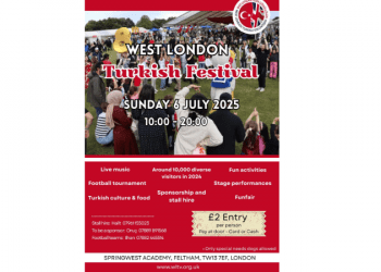 8. Batı Londra Türk Festivali, 6 Temmuz’da, Springwest Academy’de