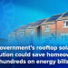 Homeowners could save hundreds on energy bills from solar drive