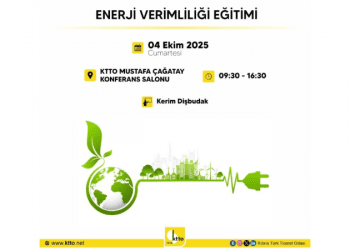 Enerji Verimliliği Eğitimi, 4 Ekim’de gerçekleştirilecek