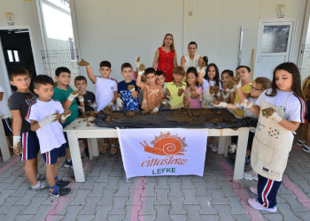 Lefke’de, Cittaslow Sunday’de çocuklardan doğa için anlamlı katkı