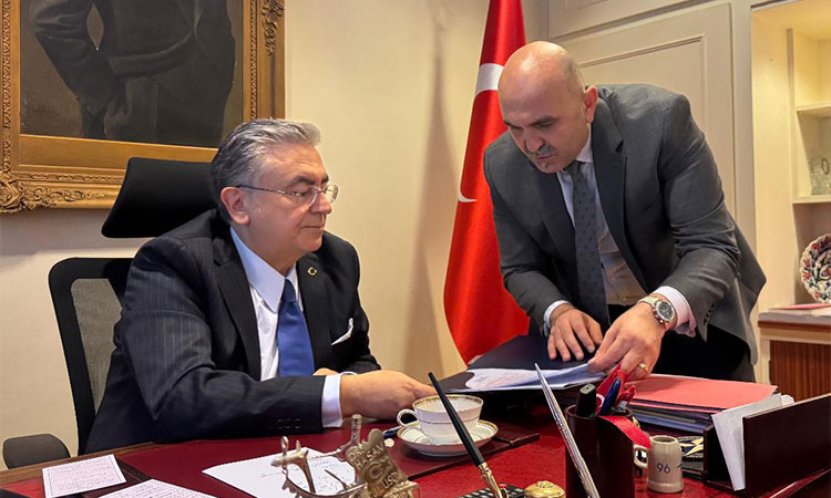 Başkonsolos Prof. Dr. Hasan Ulusoy ve Ulus Grup Direktörü Haydar Ulus