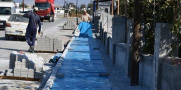 Mesarya Belediyesi, Dörtyol’da altyapı ve kaldırım çalışmalarına başladı