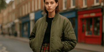 Londra sokaklarında bomber ceketler ve eteklerle yeni moda akımı