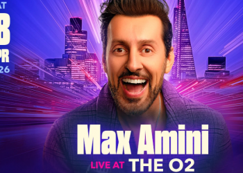 Dünyaca ünlü komedyen Max Amini, 18 Nisan’da, O2’de Arena’da
