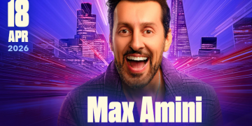 Dünyaca ünlü komedyen Max Amini, 18 Nisan’da, O2’de Arena’da