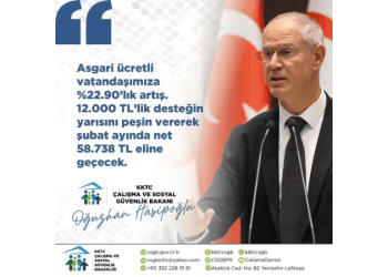Asgari ücretli yurttaşlara 12.000 tl destek
