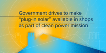 Government to make “plug-in solar” available within months