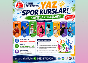 Girne Belediyesi ücretsiz yaz spor kursları kayıtları başladı