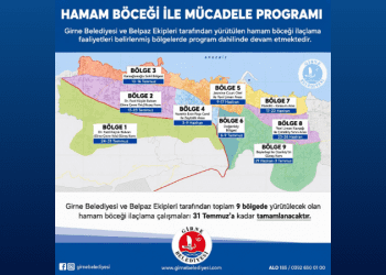 Girne’de hamam böceği ile mücadele programı başladı