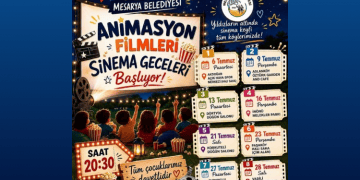 Mesarya Belediyesi Animasyon Filmleri Sinema Geceleri Başlıyor