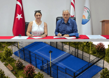 Tatlısu’da, ücretsiz tenis kortu ve modern yeşil alan projesi imzalandı