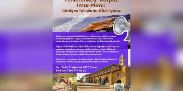 Yenierenköy-Karpaz İmar Planı için halkın görüş ve talepleri bekleniyor