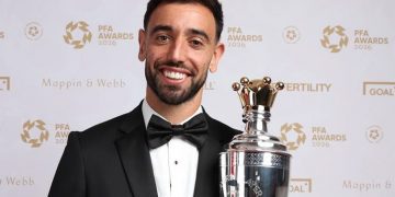 Premier Lig’de yılın oyuncusu ödülünü, Fernandes kazandı