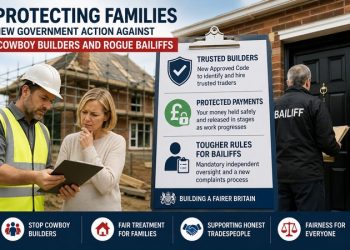 Government steps in to protect families from cowboy builders and aggressive bailiffs