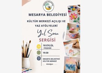 Mesarya Belediyesi’nin yeni Kültür Merkezi,  yaz atölyelerinin yıl sonu sergisiyle açılıyor