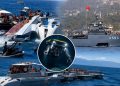 TCG Işın ve TCG Alemdar, Girne’de: Filo Jet’in batığına derin deniz operasyonu devam ediyor