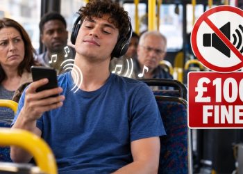 Toplu taşıma araçlarında yüksek sesle müzik dinleyenlere 100 sterlin ceza